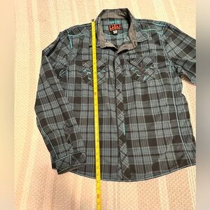 Rock Revival Men's Long Sleeve Button Down Shirt SizeXXL